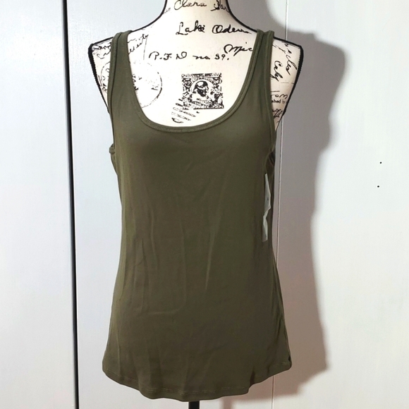 Sonoma Tops - Sonoma- Womens Green ribbed Tank Top Sz.Large